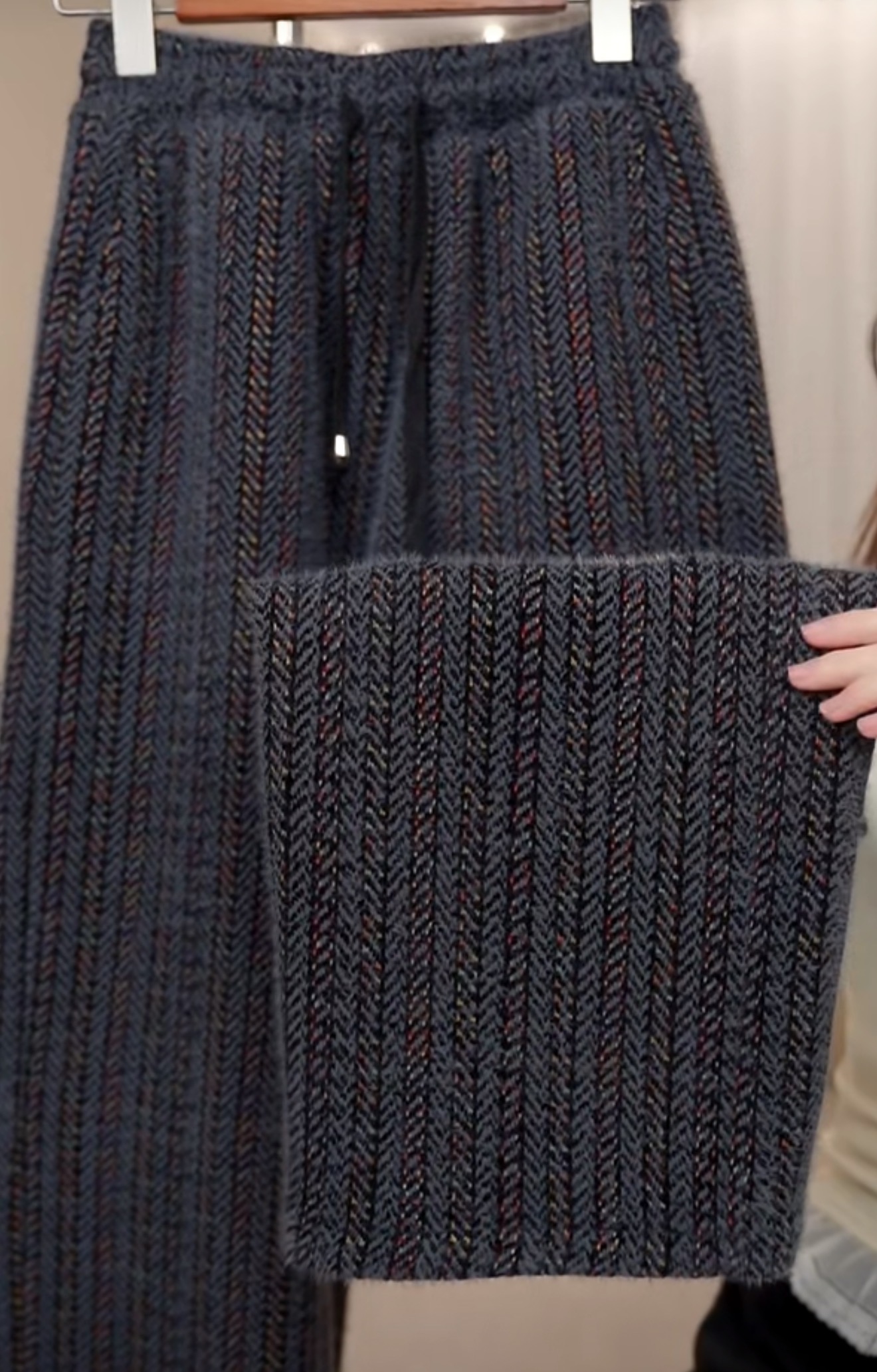 2025年新款时尚冬季保暖加绒百搭休闲裤K607