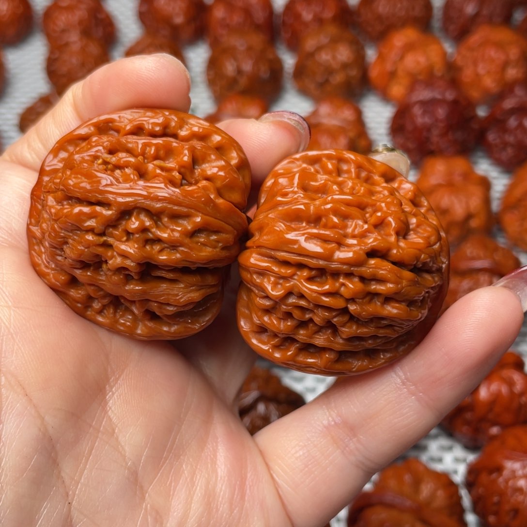 桃核吊坠文玩核桃 手把件 四座楼 39