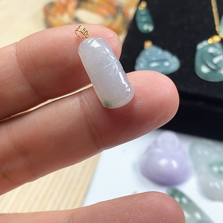 翡翠颈饰18K金镶嵌11111111111111