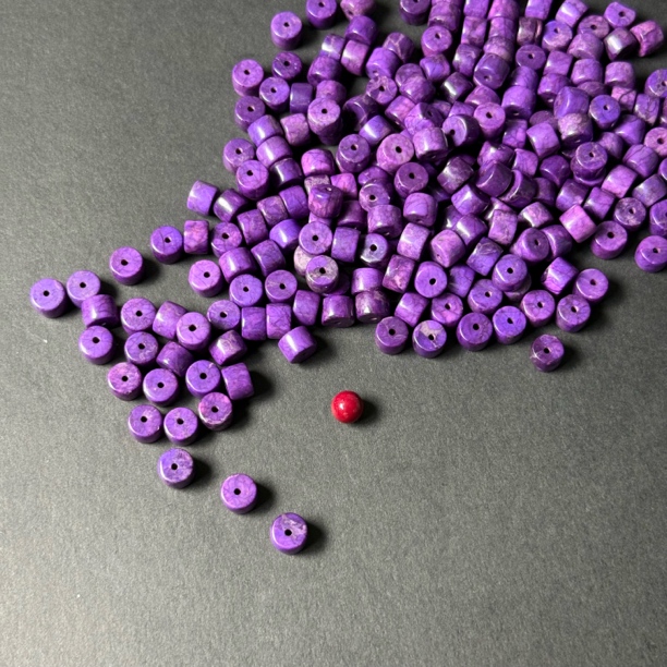 【世 · 舒】 丝绒紫直切单珠  多样性发货SJL-126