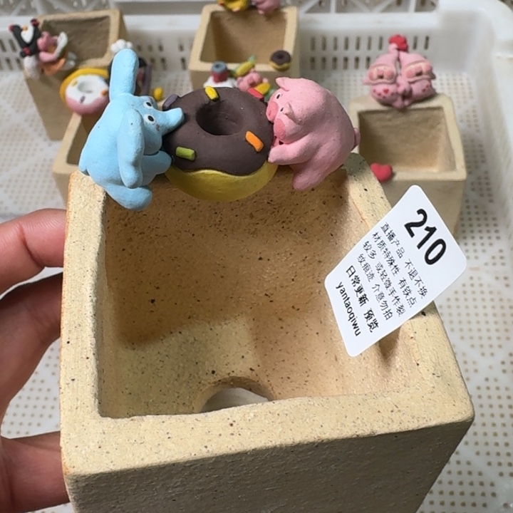 炏陶器物多肉花盆210