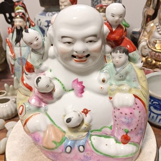 陶摆件青花陶瓷摆件粉彩陶瓷摆件粉彩