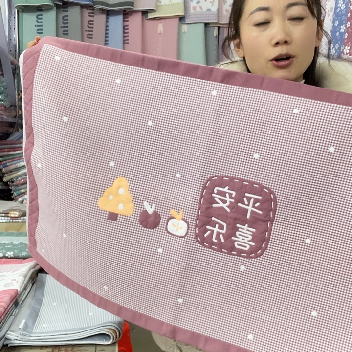 棉特价促销酒红色平安喜乐