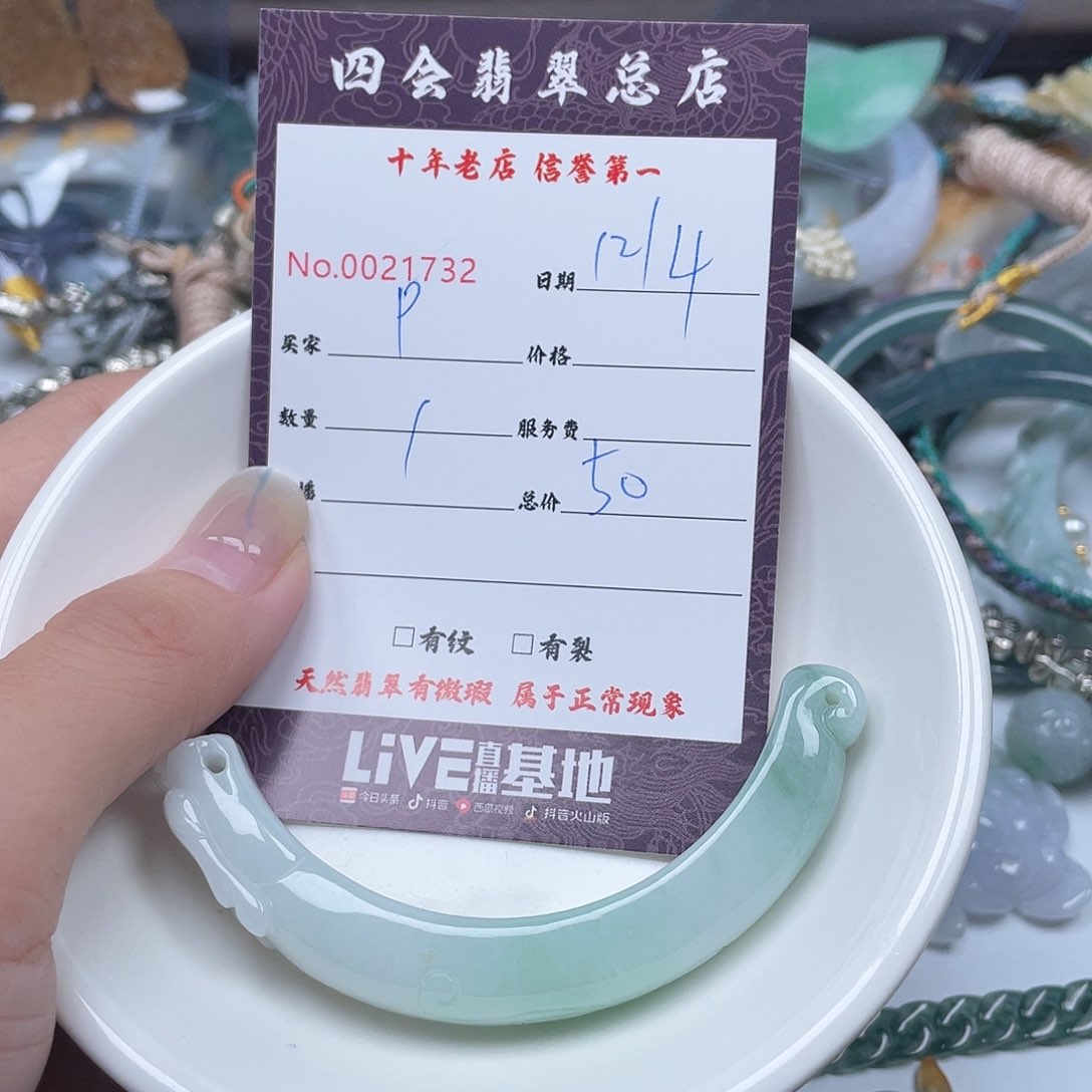 颈饰未镶嵌翡翠P***y