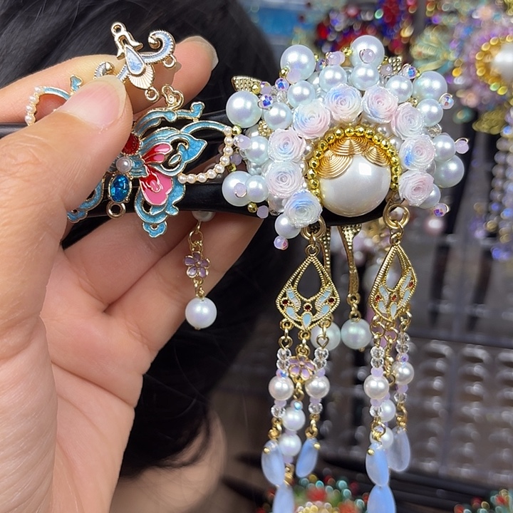 *****古风刀马旦发簪发饰