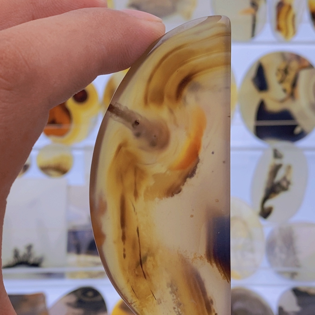 玛瑙/玉髓吊坠(不含链)未镶嵌微瑕74