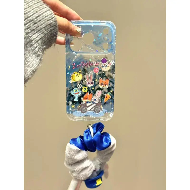 卡通可爱朦胧森林开车朱迪尼克适用于iphone17promax苹果16手机壳