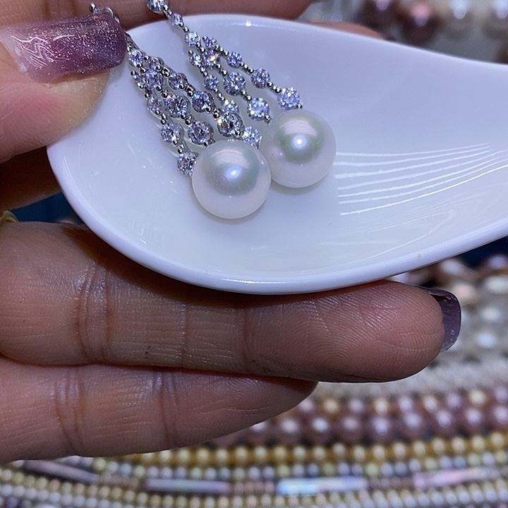 淡水珍珠银S925镶嵌首饰珠宝