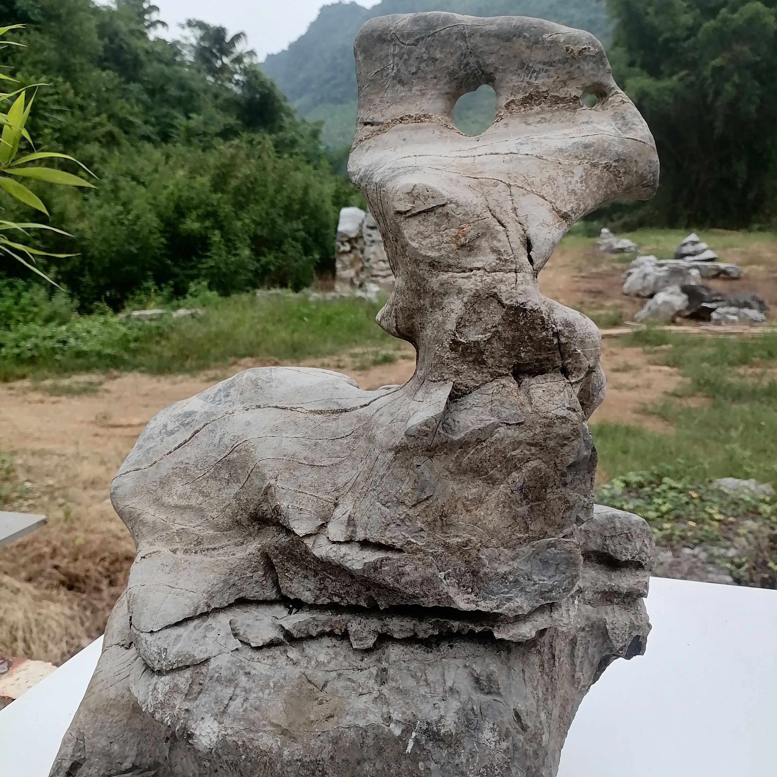 广西太湖石桌面摆件基础建材