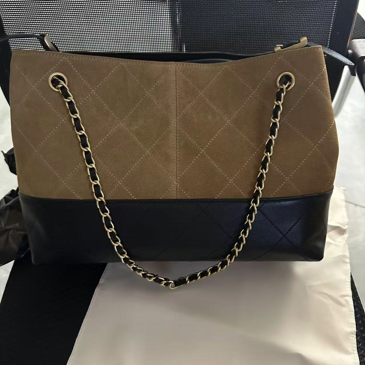 2025新款真皮女包8265棕配黑大