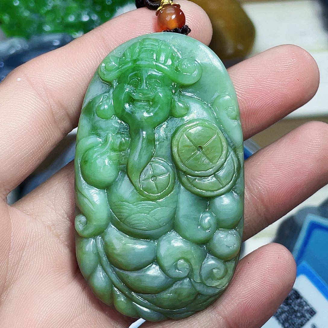 颈饰未镶嵌和田玉广****哥