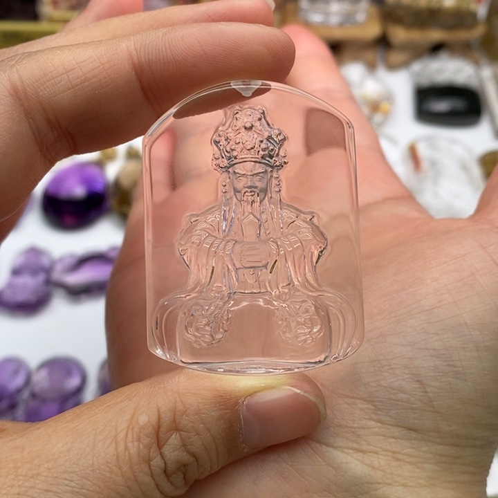 水晶颈饰未镶嵌千****来定制