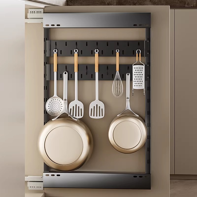 洞洞板侧拉篮橱柜阳台卫生间浴室柜半墙干区窄柜抽屉式多层置物架