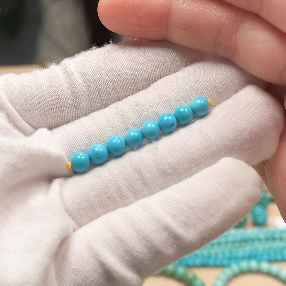 绿松石圆珠未镶嵌