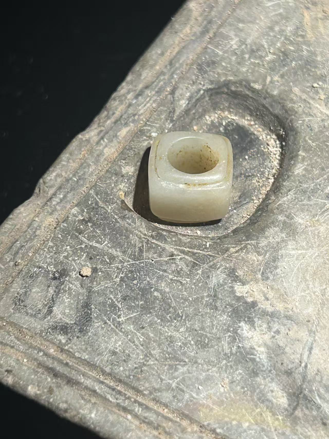 天然玉石方珠子收藏佳品