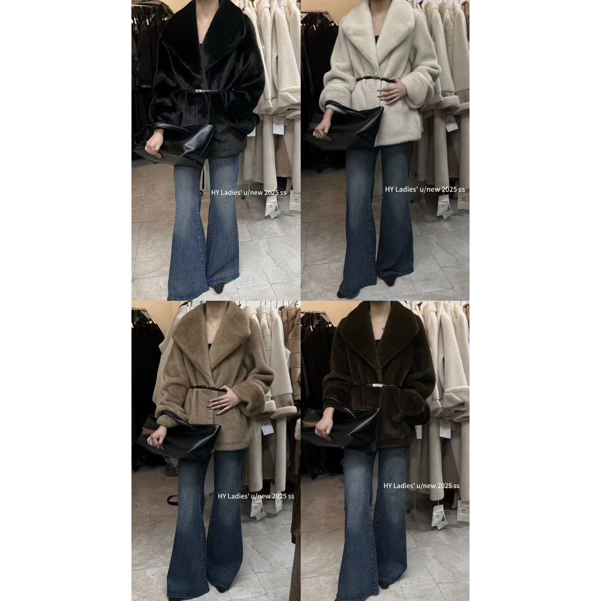 （福）西野暮色！高智大翻领一体外套（2HY7785#）爱唯依