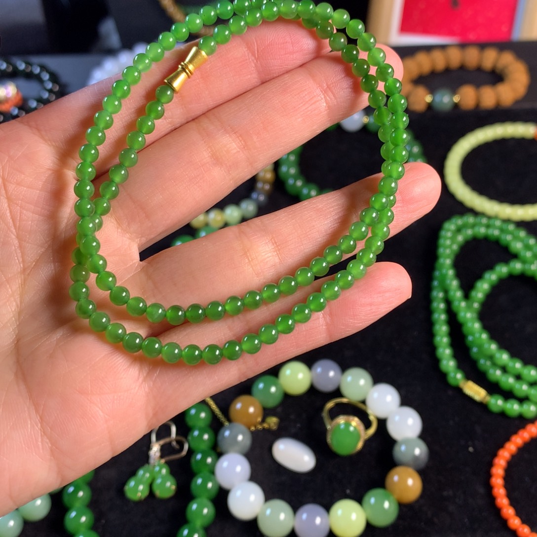 和田玉未镶嵌手链