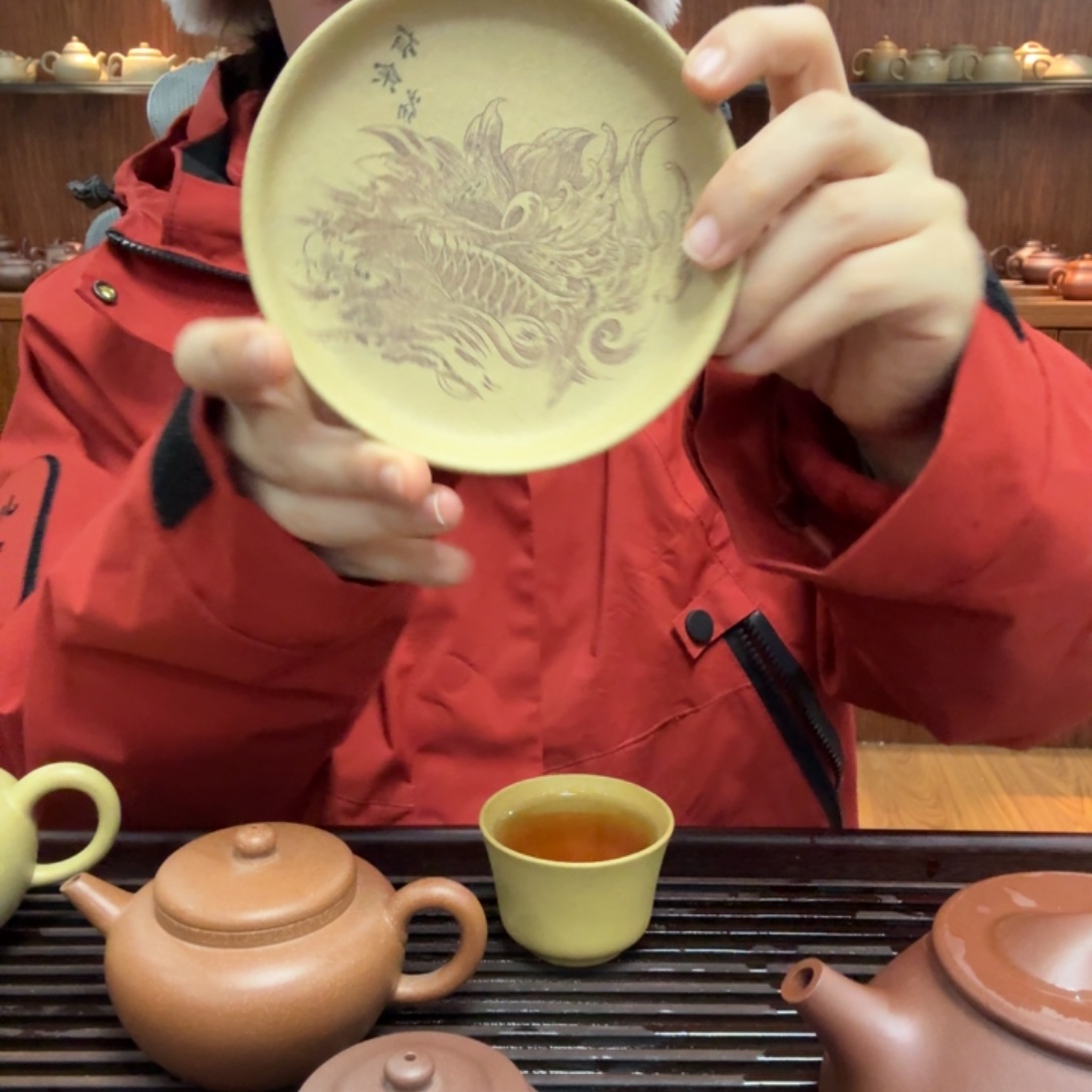 紫砂茶盘手工段泥壶承