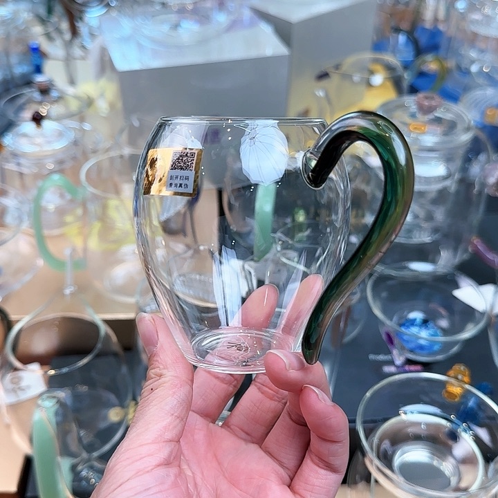 禾器凤尾青绿怡然公道杯