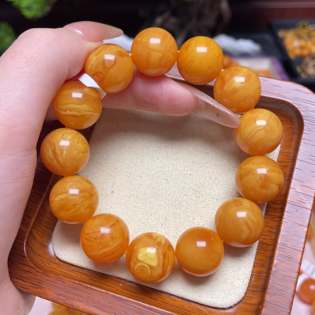 蜜蜡手链未镶嵌手串