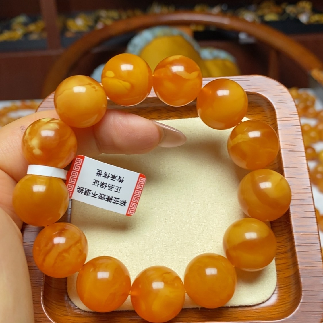 【闪购商品】蜜蜡手链未镶嵌手串