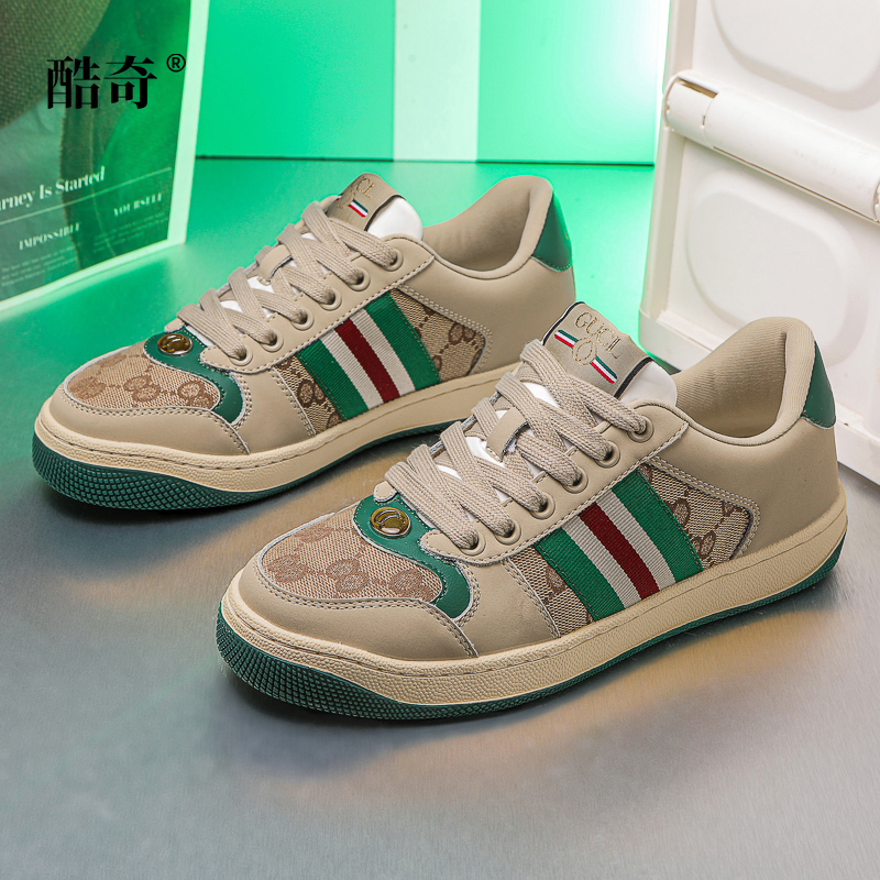 【轻奢定制】经典小脏鞋复古时尚百搭真皮男女情侣 港风潮流板鞋