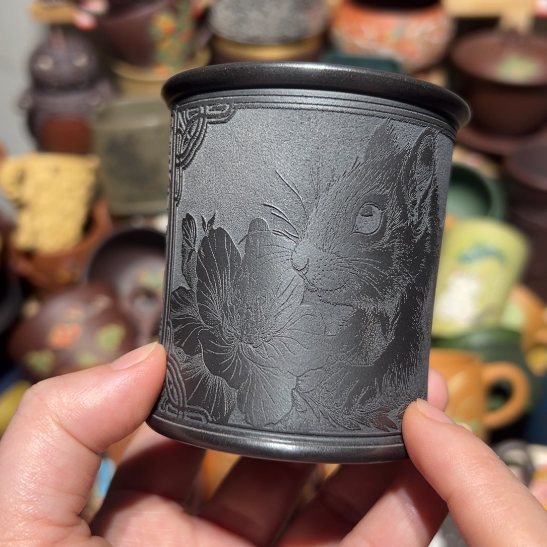 紫砂茶杯宜兴紫砂主人杯