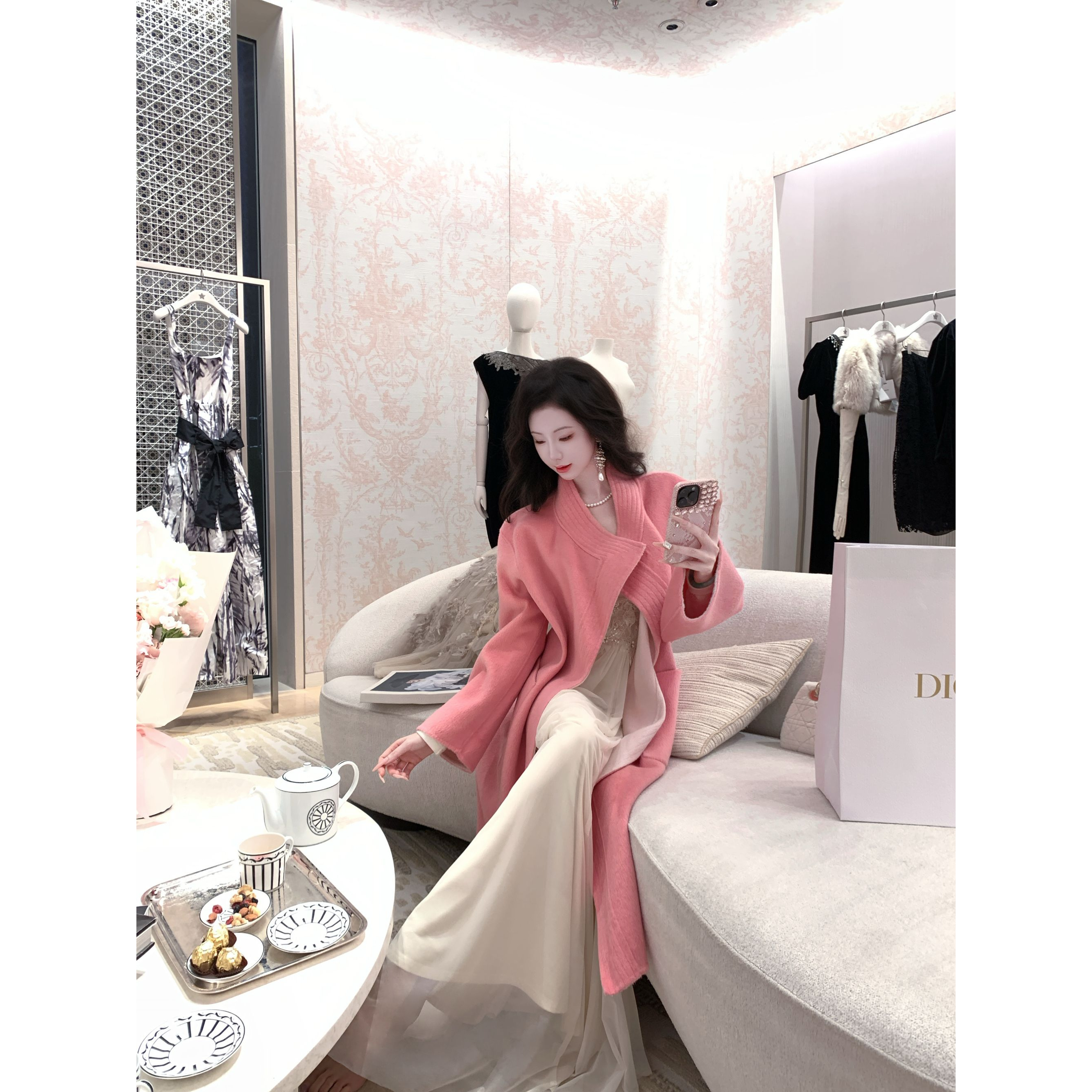 【雅乔定制】双面新贵 正反两穿双面呢羊毛大衣外套女DYZY-24107414