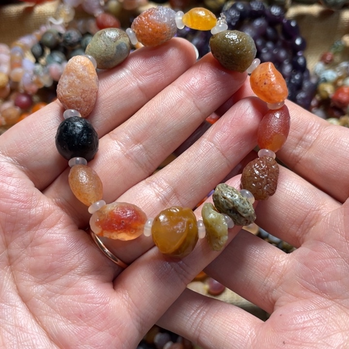 玛瑙/玉髓合金手链