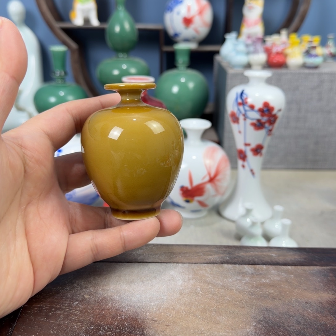 陶瓷手工小花器摆件