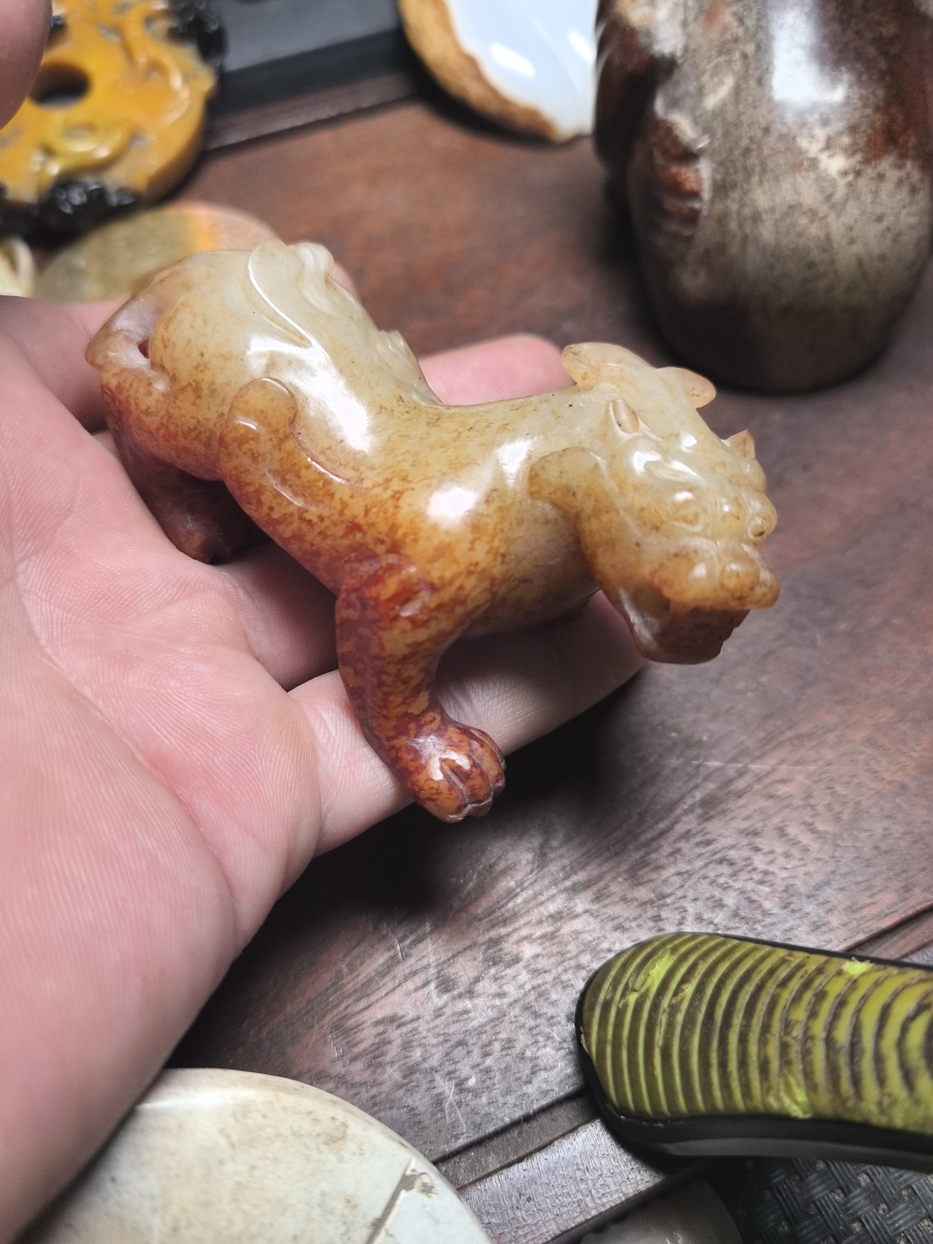 新疆和田玉。瑞兽