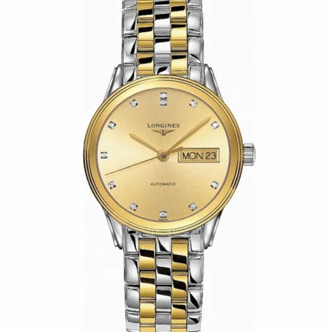 99新 Longines/浪琴 浪琴军旗系列自动机械男士手表35.6mm