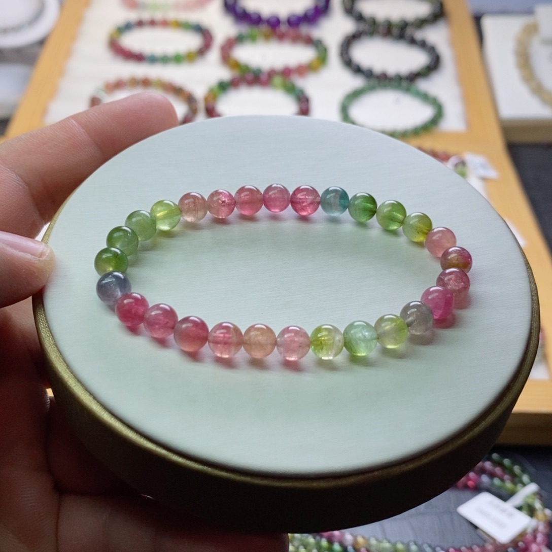 碧玺碧玺手链未镶嵌