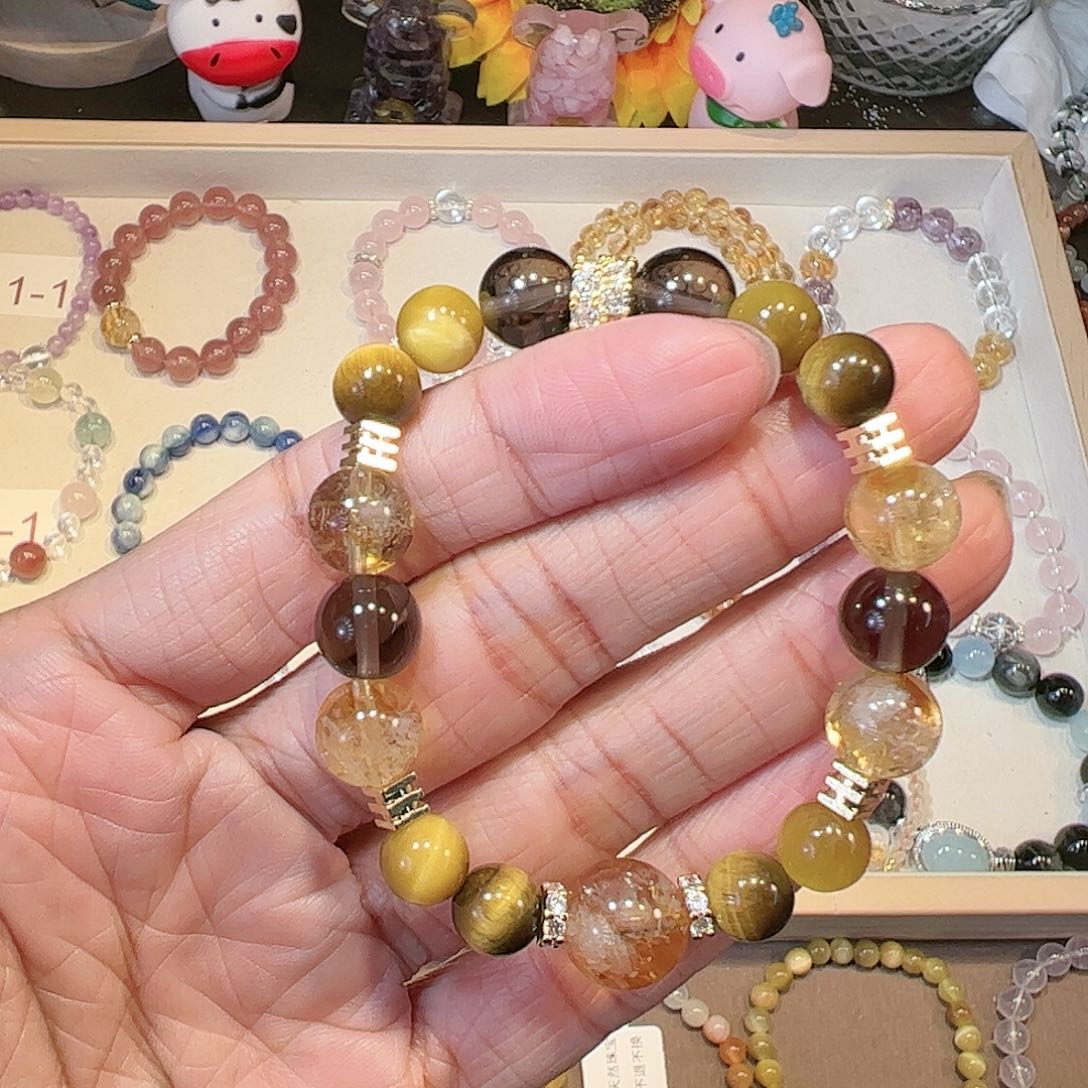 水晶手链未镶嵌金霸