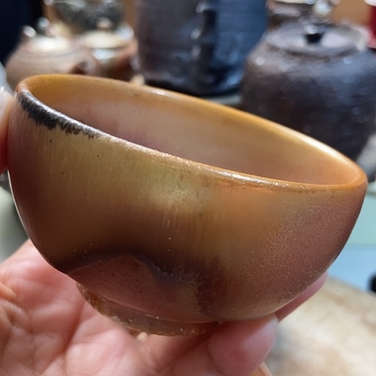 杯未落款 柴烧裸烧手作品
