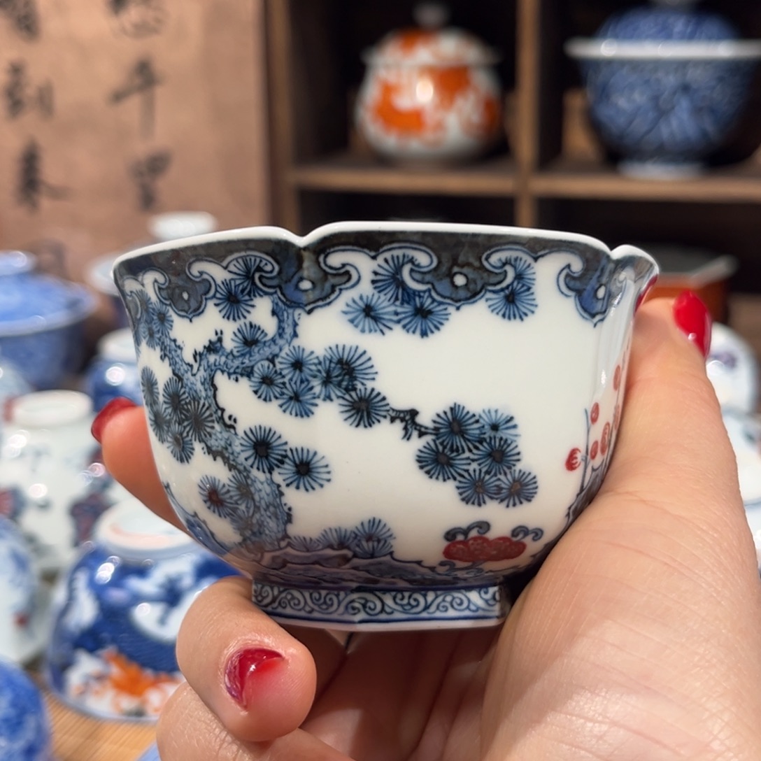 杯子陶景德镇陶瓷主人杯