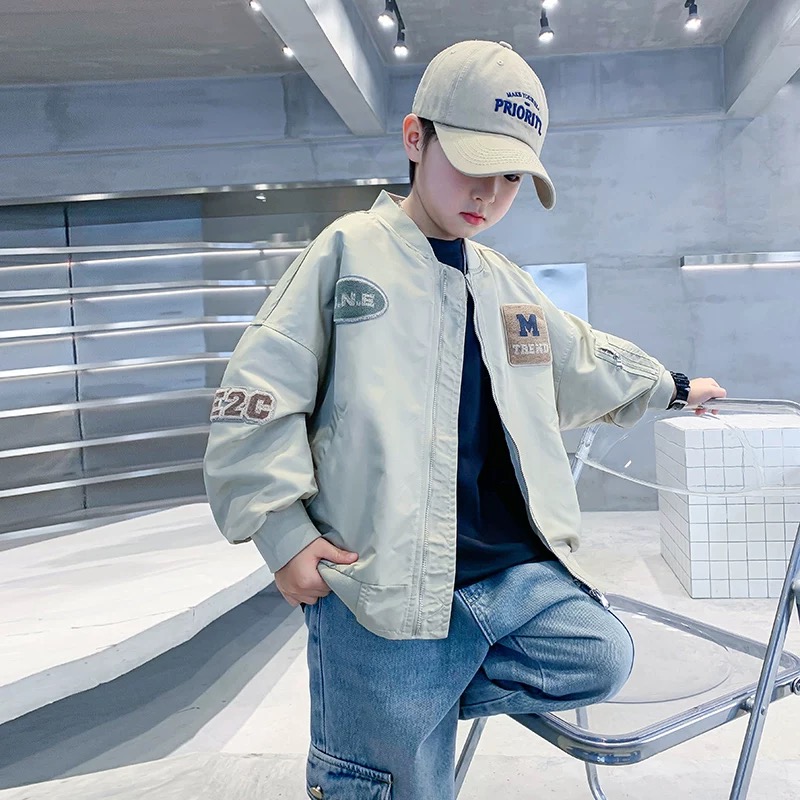 童装男童外套秋冬款加棉加厚2025新款中大童棒球服儿童棉服男孩潮