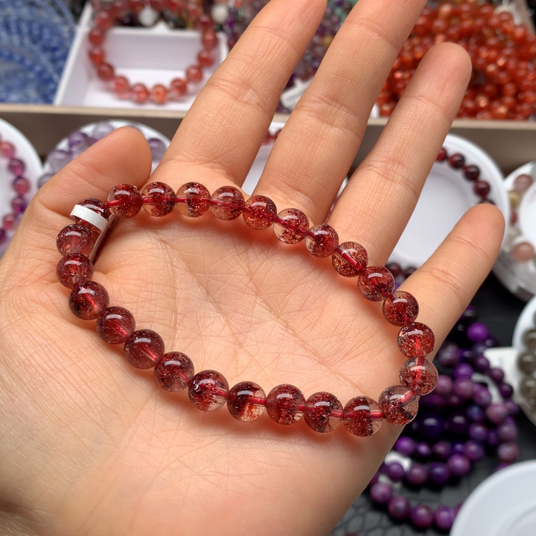 水晶手链未镶嵌半*金草莓S7.5