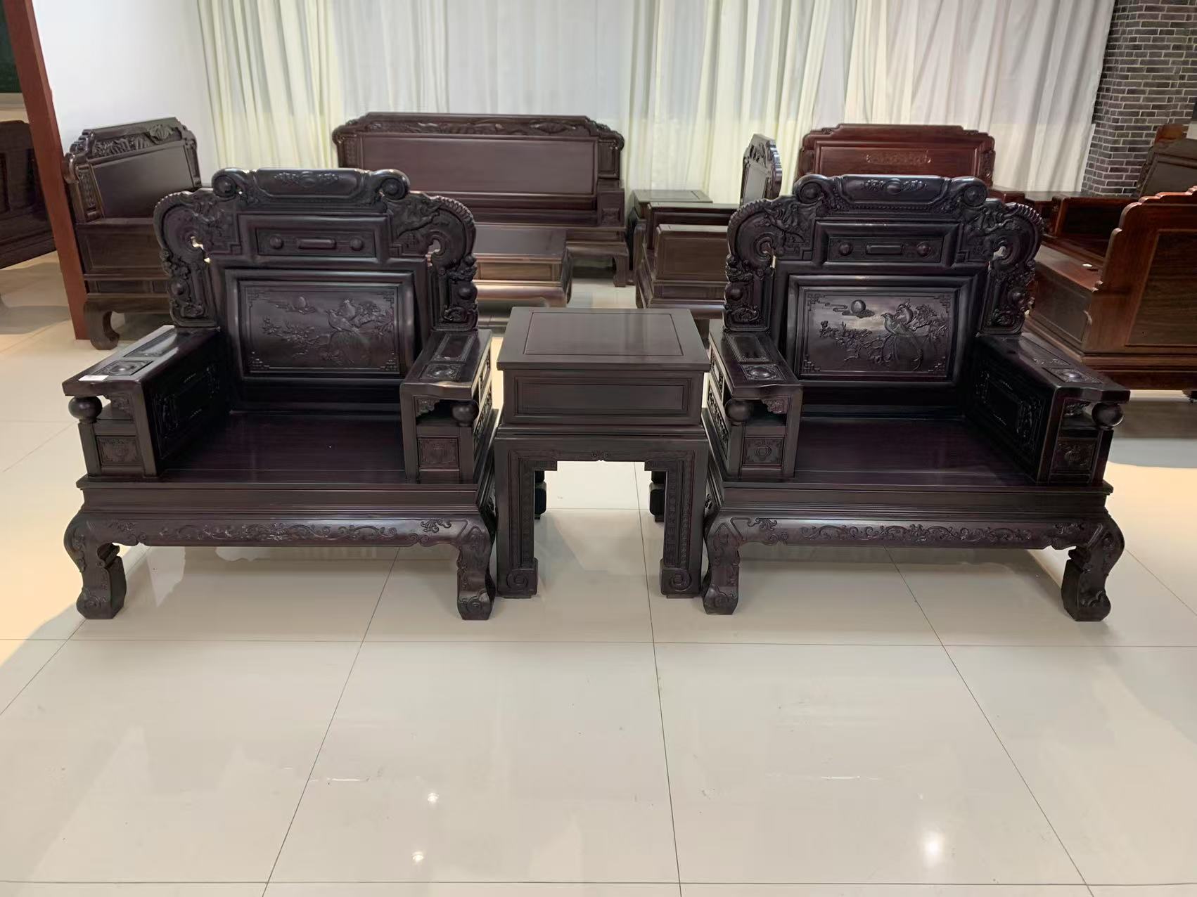 孤品新中式实木沙发客厅家用别墅成套冬夏两用中户型大户型