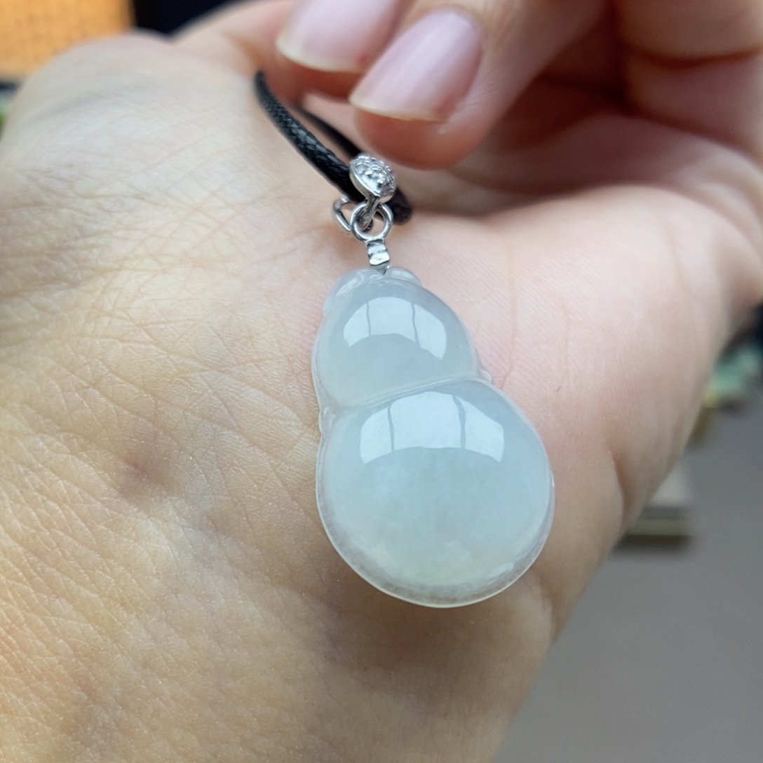 翡翠银S925镶嵌颈饰吊坠39