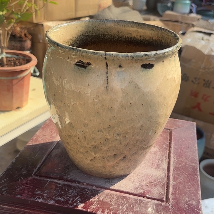 红陶瑕疵一个口径19高度20