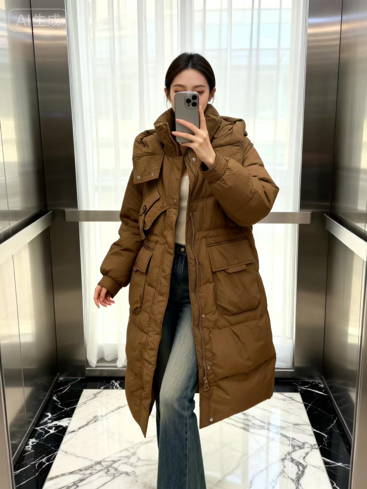 预编码698女款外套女装宽松百搭时尚通勤休闲新款时尚宽松秋冬