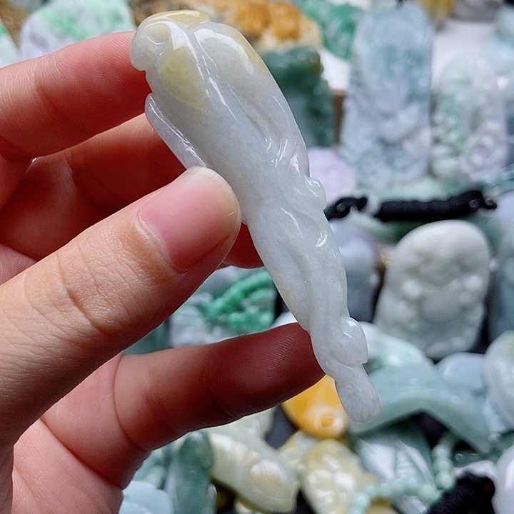 翡翠未镶嵌吊坠(不含链)1