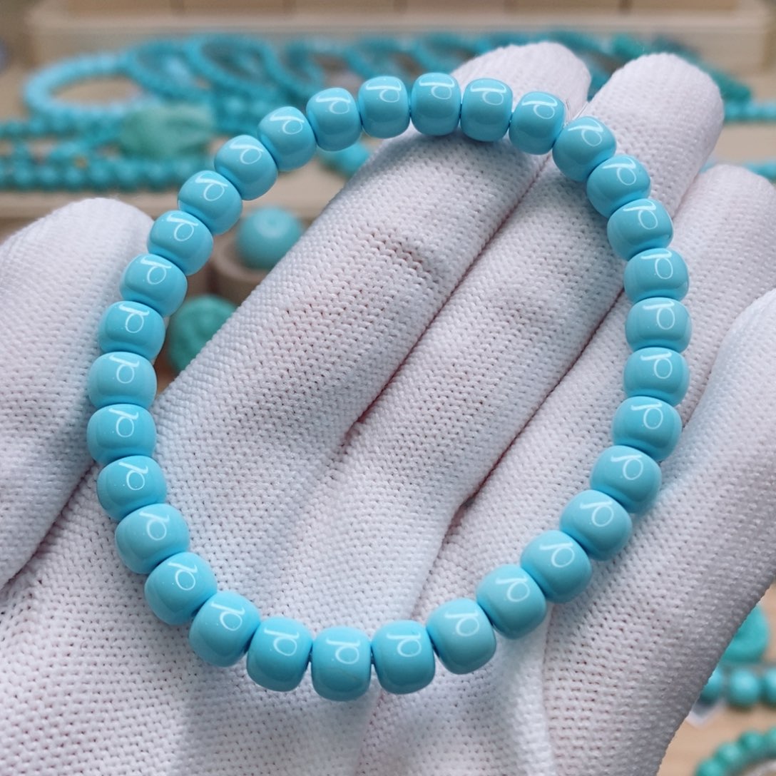 绿松石未镶嵌珠宝奇石7mm