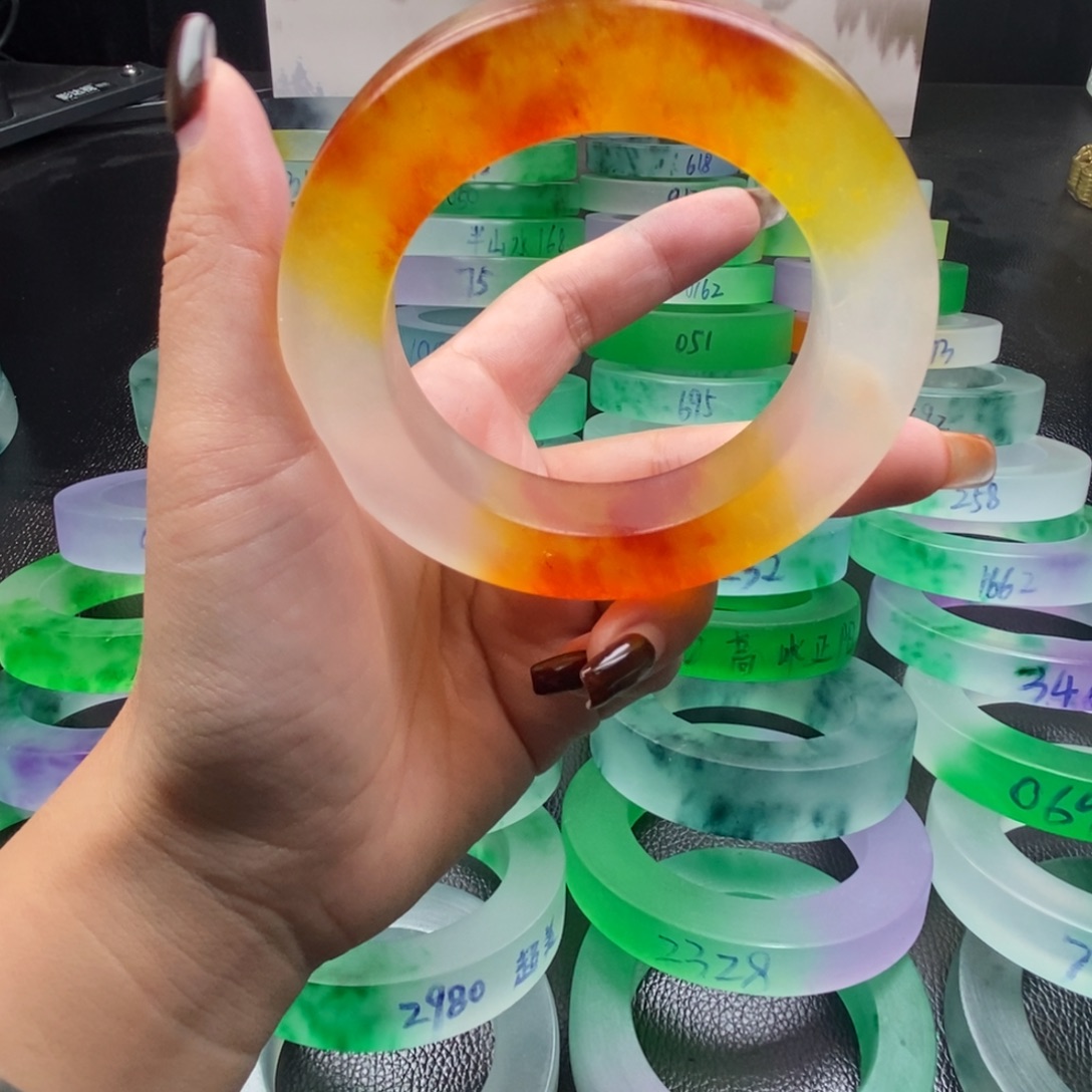 心***水玉百搭时尚独龙翠手镯