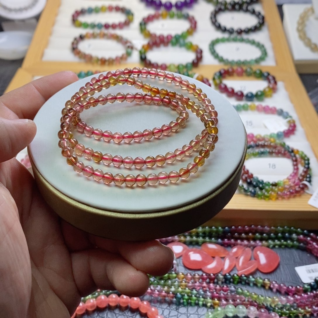 碧玺碧玺手链未镶嵌