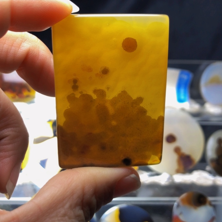 合金玛瑙/玉髓珠宝奇石79有瑕