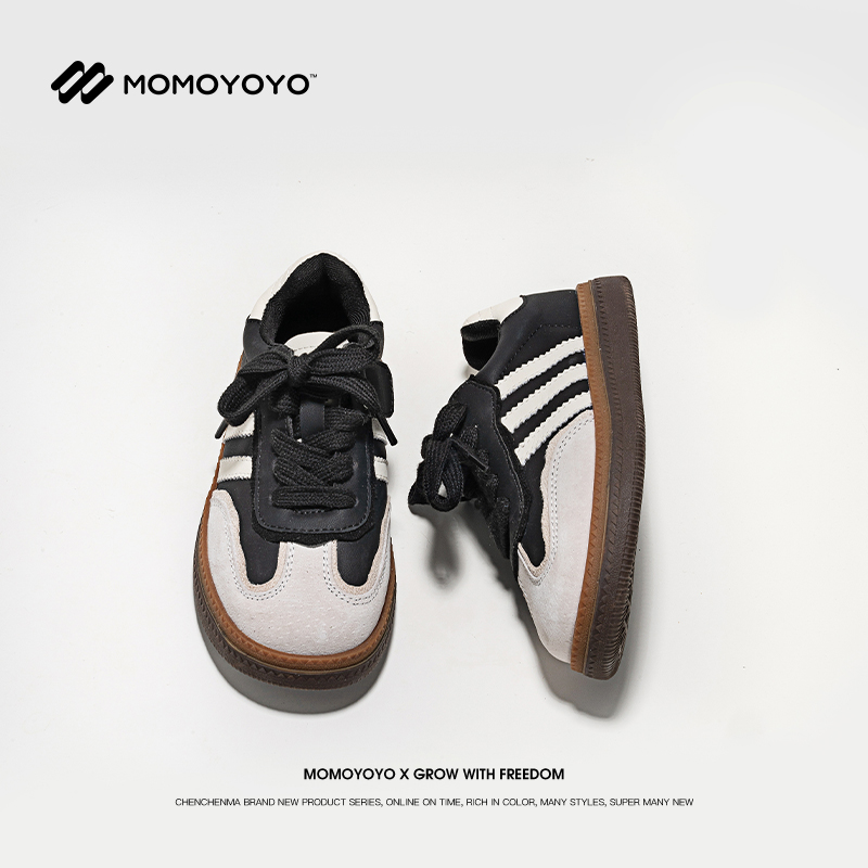 【无法拒绝】童鞋春秋季橡胶软底德训鞋儿童复古板鞋23Q05001