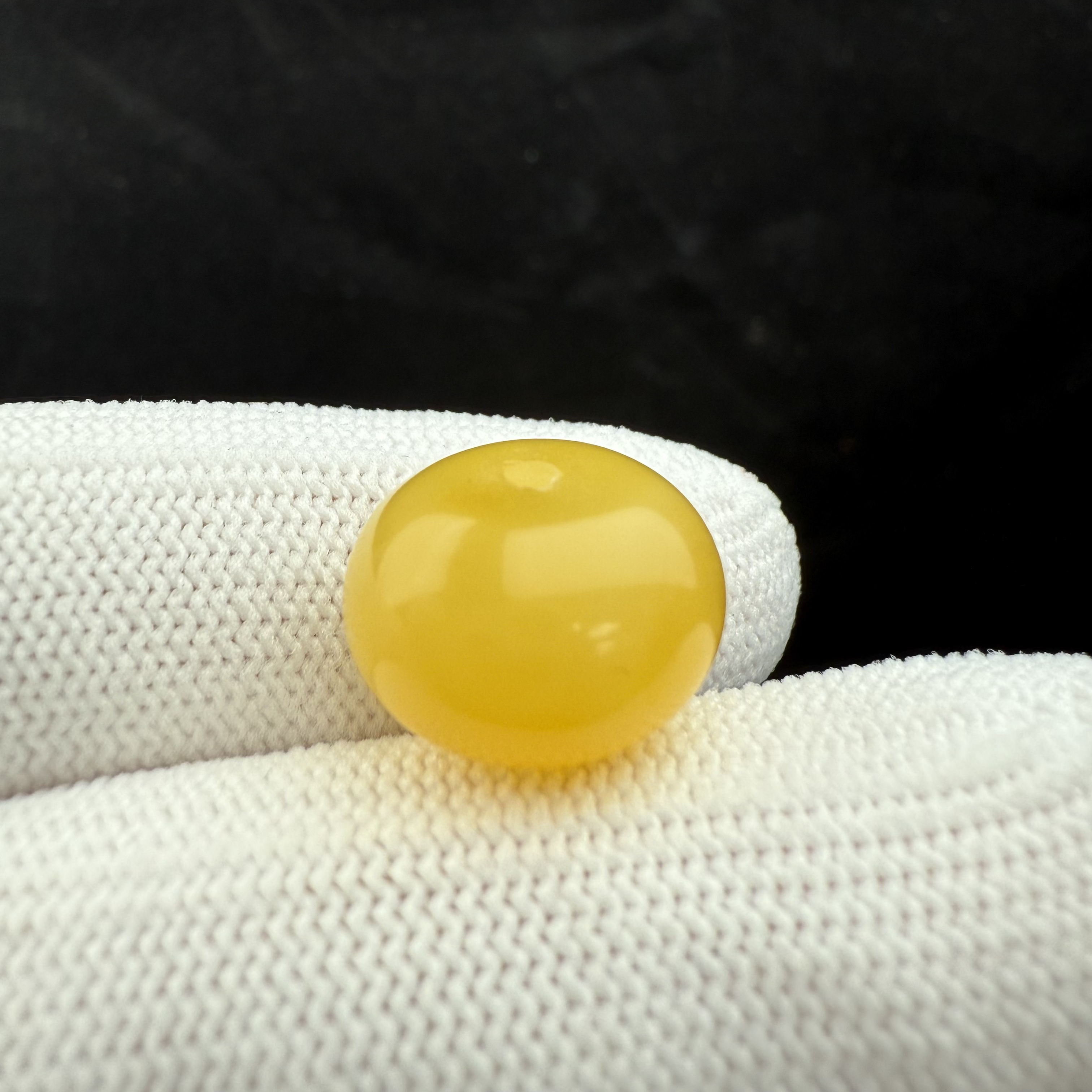 J4058天然原矿蜜蜡墩子13.9*9.7mm支持复检