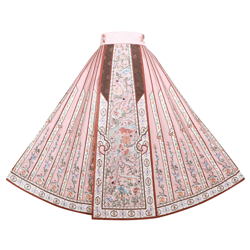 「祥凤曳月」乐锦坊 桑蚕丝 复古国风原创刺绣设计感高端26片马面裙